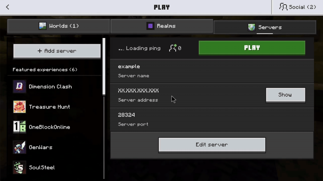 Change the port to 19132 in your in-game server list.